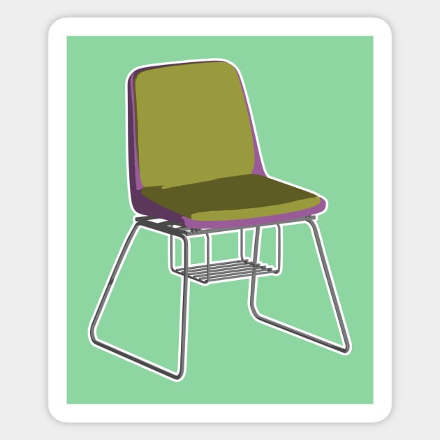 CHAIR Sticker by RyanJGillDesigns